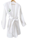 Фото №1 з 3 товару Махровий халат з каптуром Irya 100% Бавовна Bird Beyaz Білий