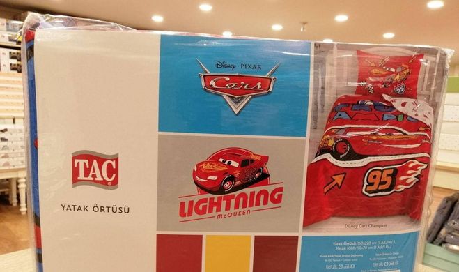 Фото Стеганое покрывало TAC Disney Disney Cars Champion 160×220