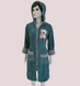 Фото №1 из 10 товара Женский длинный махровый халат на молнии Welsoft Zeron Зеленый