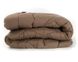 Фото №3 из 10 товара Очень теплое шерстяное одеяло Brown Руно Шерсть в Микрофибре Коричневое