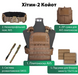 Фото №1 з 7 товару Тактичний комплект Хітин 2 - плитоноска + пояс + система StKSS + сумка + бічні плити Emerson Койот