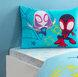 Фото №2 з 3 товару Комплект постільної білизни з піке TAC Disney Spidey Amazing Team простирадло на резинці p-60304723