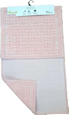 Фото Набір килимків у ванну Cottoni Колосок 100% Бавовна Рожевий