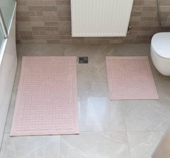 Фото Набор ковриков в ванную Cottoni Колосок 100% Хлопок Розовый