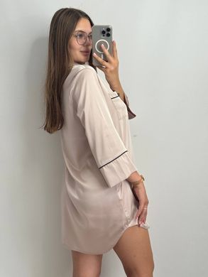 Фото Жіноча Сорочка для дома V.Velika Світлий Бежевий 050/21 світлий беж чк