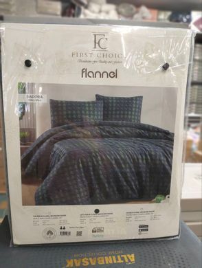 Фото Постельное белье First Choice Flanel Sadora Navy Blue Фланель 100% Хлопок