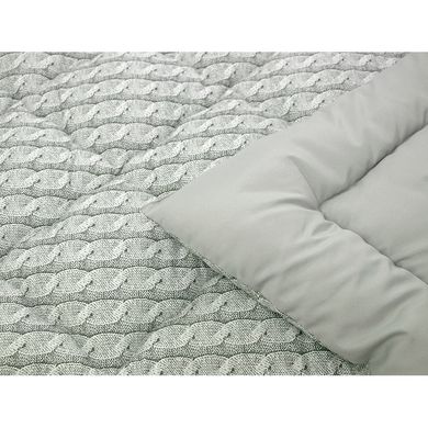 Фото Зимнее силиконовое одеяло Grey Braid