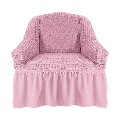 Фото Універсальний чохол на крісло зі спідницею Turkey № 10 Рожева Пудра
