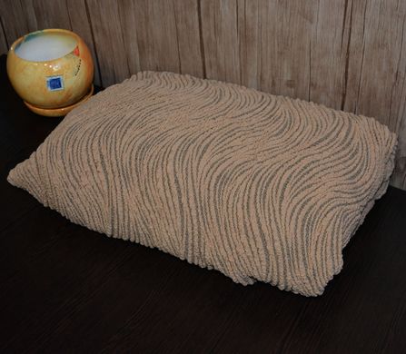 Фото Жакардовий чохол для кутового дивана з Хвилі Пісочний