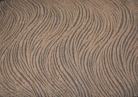 Фото Жаккардовый чехол для углового дивана Волна Песочный