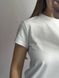 Фото №4 з 9 товару Подовжена базова жіноча футболка 100% Бавовна Біла 126/23 білий