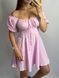 Фото №6 из 11 товара Романтическое розовое платье-корсет из муслина
