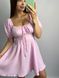 Фото №5 из 11 товара Романтическое розовое платье-корсет из муслина