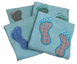 Фото №1 з 3 товару Рушник-килимок для ніг махровий 100% Бавовна 650 г Світло-блакитний Ніжки