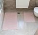 Фото №1 з 4 товару Набір килимків у ванну Cottoni Колосок 100% Бавовна Рожевий