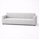 Фото №1 з 6 товару Універсальний трикотажний чохол на тримісний диван Line Gray Cream 102-4 Love You 81172