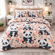 Фото №1 з 2 товару Комплект постільної білизни Бязь Люкс Panda Love 101455 Selena Селена