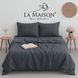 Фото №1 з 2 товару Комплект постільної білизни La Maison Stonewashed Mariella Charcoal Варена Бавовна 41148
