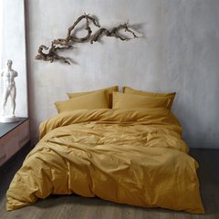 Фото Комплект постельного белья Вареный Хлопок Lotus Home Govard Curry Горчица