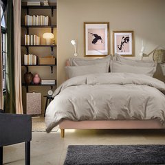 Фото Комплект постельного белья Сатин Premium Lotus Dakota Бежево-пудровый