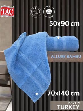 Фото Полотенце Tac Allure Bambu Бамбук Голубое