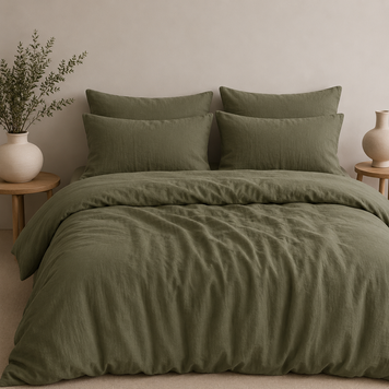 Фото Постільна білизна з вареної бавовни La Maison Mariella Green Muse 100% Бавовна m019969