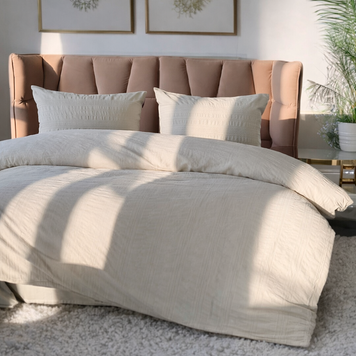 Фото Комплект постельного белья Вареный Хлопок Saheser Jacquard Salve Gri