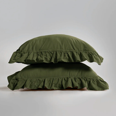 Фото Комплект постельного белья Limasso Stonewashed Exclusive Вареный Хлопок Capulet Olive