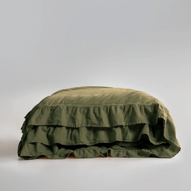 Фото Комплект постельного белья Limasso Stonewashed Exclusive Вареный Хлопок Capulet Olive