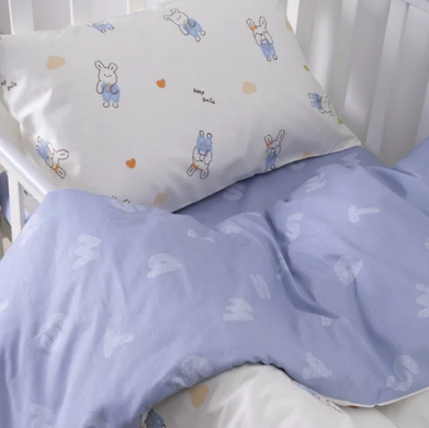 Фото Комплект білизни в дитяче ліжечко Viluta Сатин Твіл № 690 простирадло на гумці Вілюта Вилюта