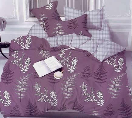 Фото Комплект постельного белья Гербарий Фиолетовый Selena Ранфорс 200253