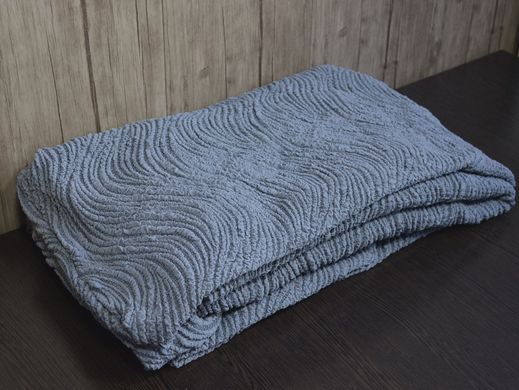 Фото Жаккардовый чехол для углового дивана Волна Серый