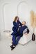 Фото №8 из 10 товара Мужская сатиновая пижама шелк на пуговицах Штани + Кофта