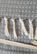 Фото №2 з 4 товару Покривало-пештемаль  піке TAC Сіре з білим