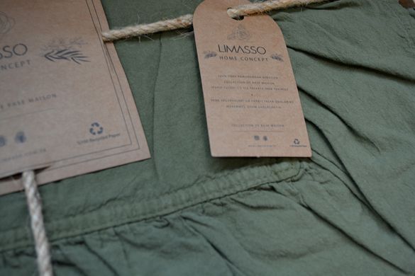Фото Комплект постельного белья Limasso Stonewashed Exclusive Вареный Хлопок Capulet Olive