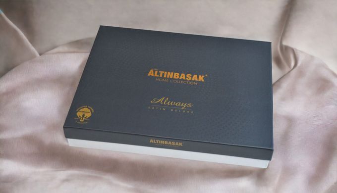 Фото Комплект постільної білизни Sateen Stripe Altinbasak Always Cinnamon 40535 40536