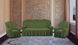 Фото №1 з 6 товару Жакардовий чохол для 2-3х містного дивана + 2 крісла Turkey № 8 Зелений